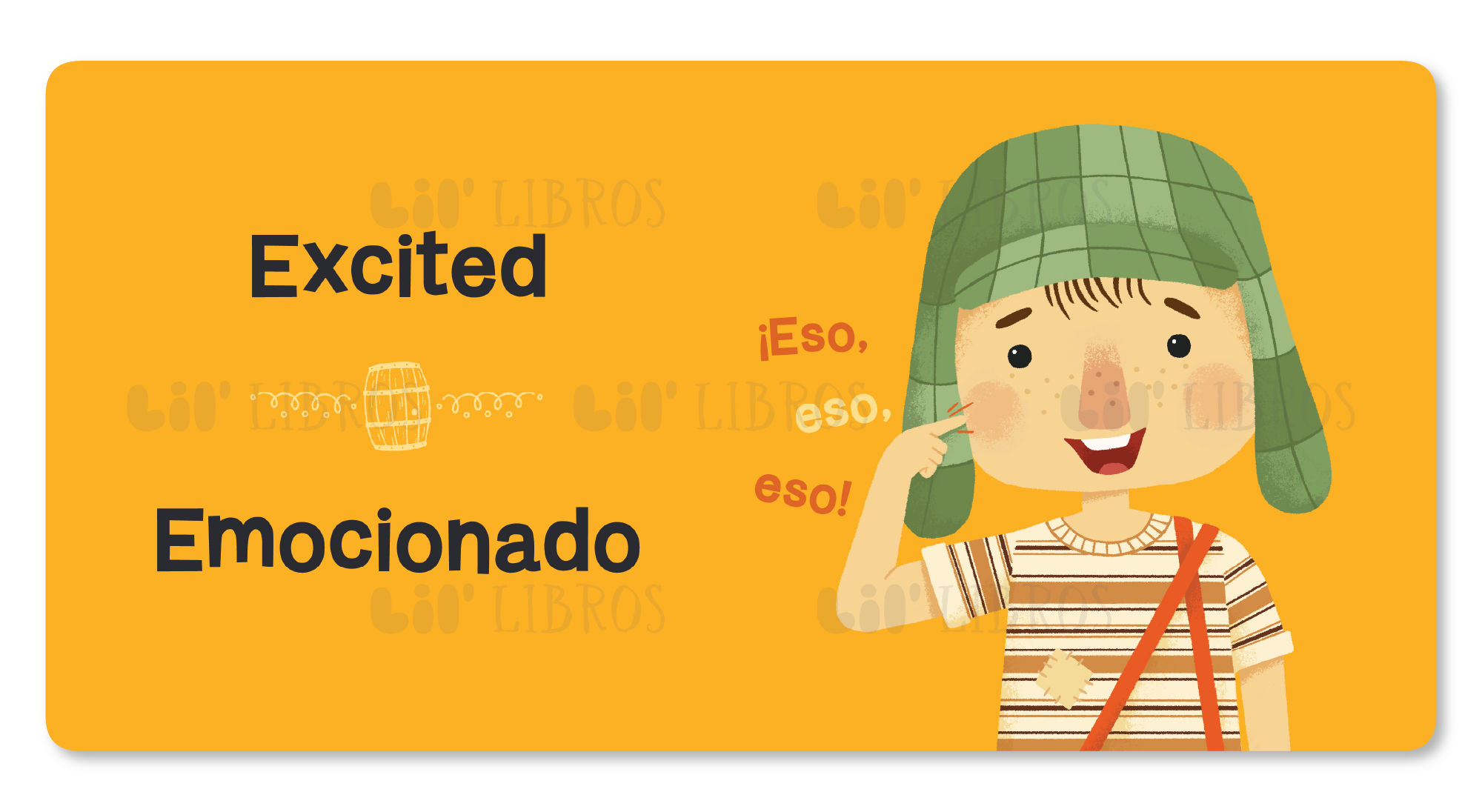 Lil' Libros ~ Bilingual Children's Books & Games - El Chavo: Emotions / Emociones