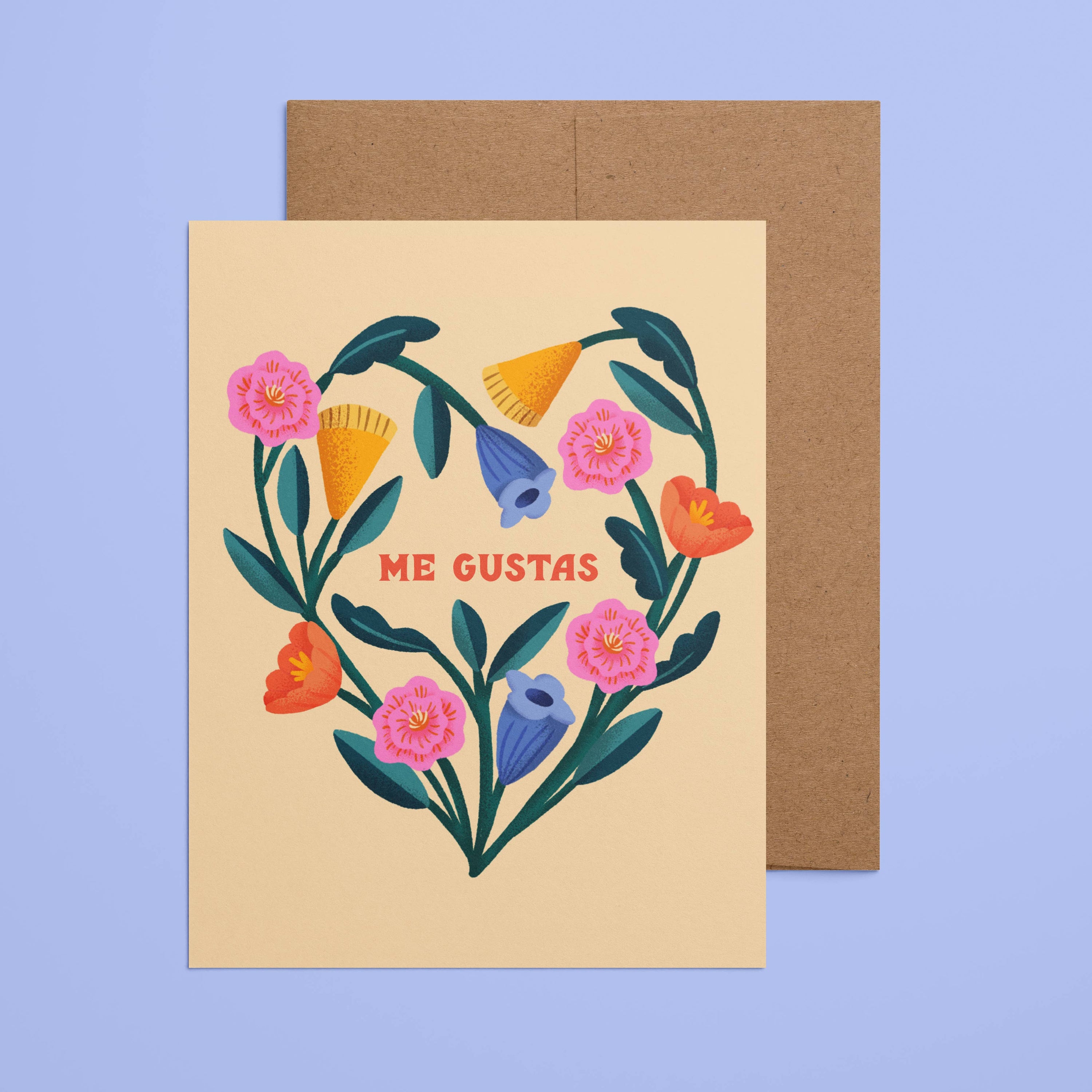 Ana Peake - Me Gustas Spanish Valentine's Day Card