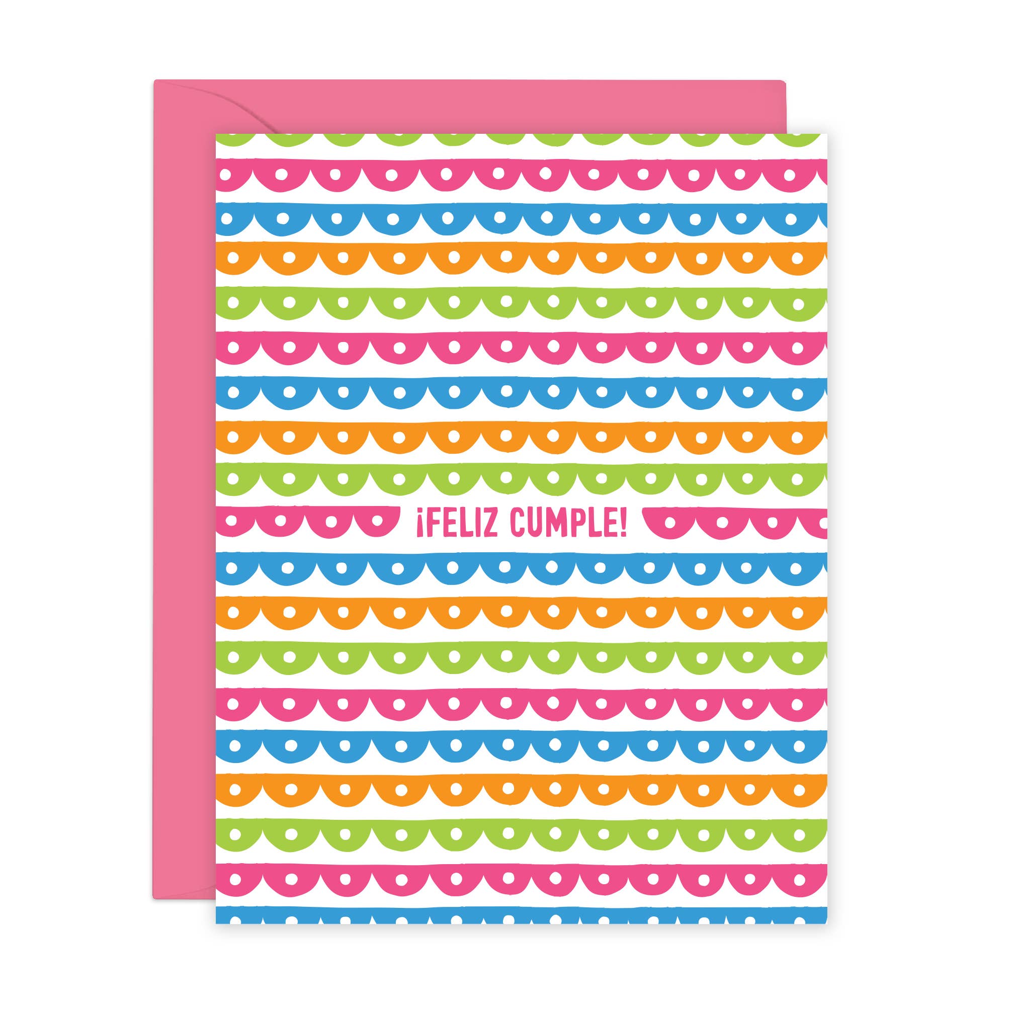 Lucy Loves Paper - Spanish Birthday Card | Modern Colorful Pattern