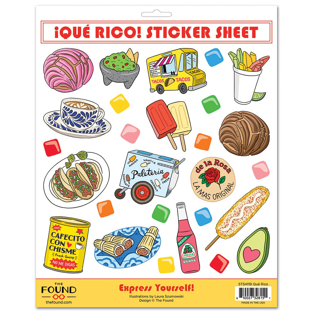 THE FOUND - Que Rico Latin Foods Sticker Sheet