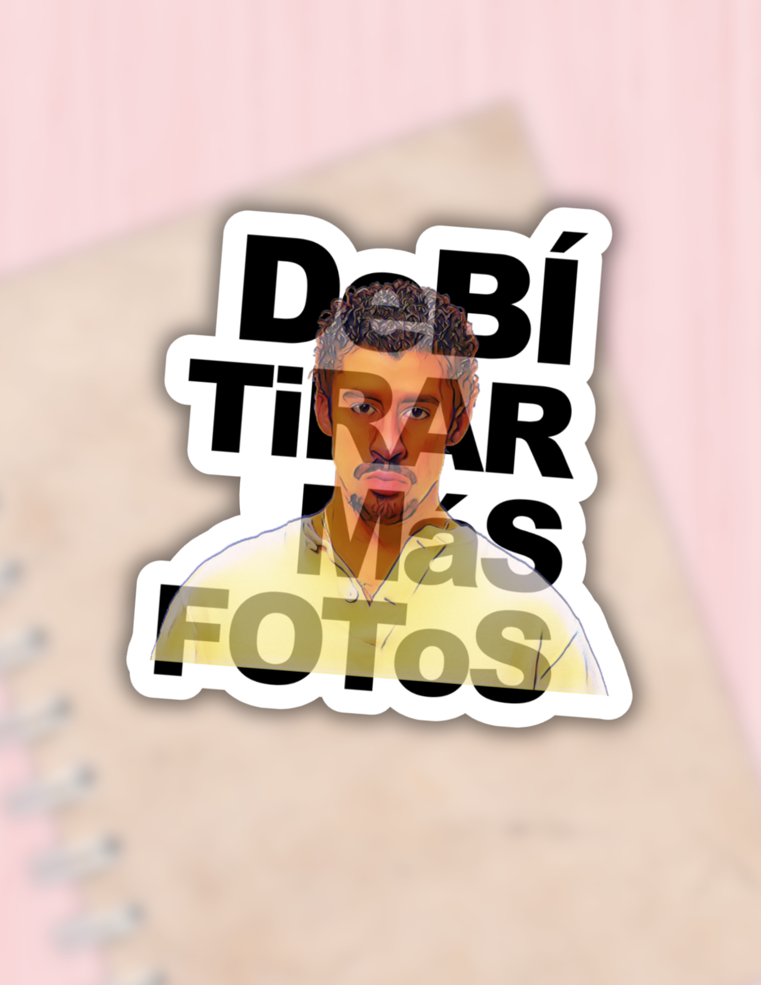 Lalatina Shop - Bad Bunny debi tirar mas fotos sticker,PR,latino decals