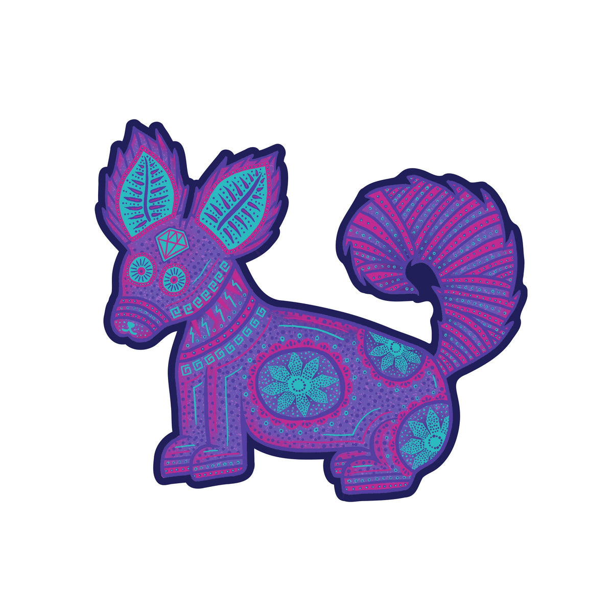 Erica Alfaro Designs - Diamond Alebrije Mexican Vinyl Sticker