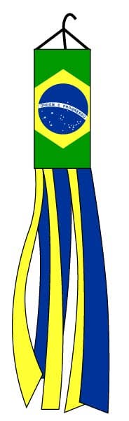 Brazil Super Shiny Poly 5ft Windsock
