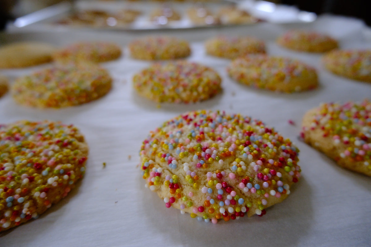 Salliedough- Sprinkle Shortbread Cookies (3pk)