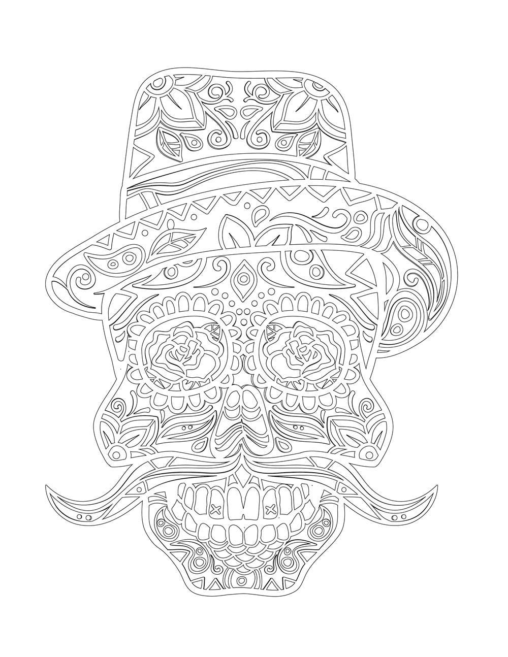 Blue Star Press - Dia De Los Muertos: Coloring Book
