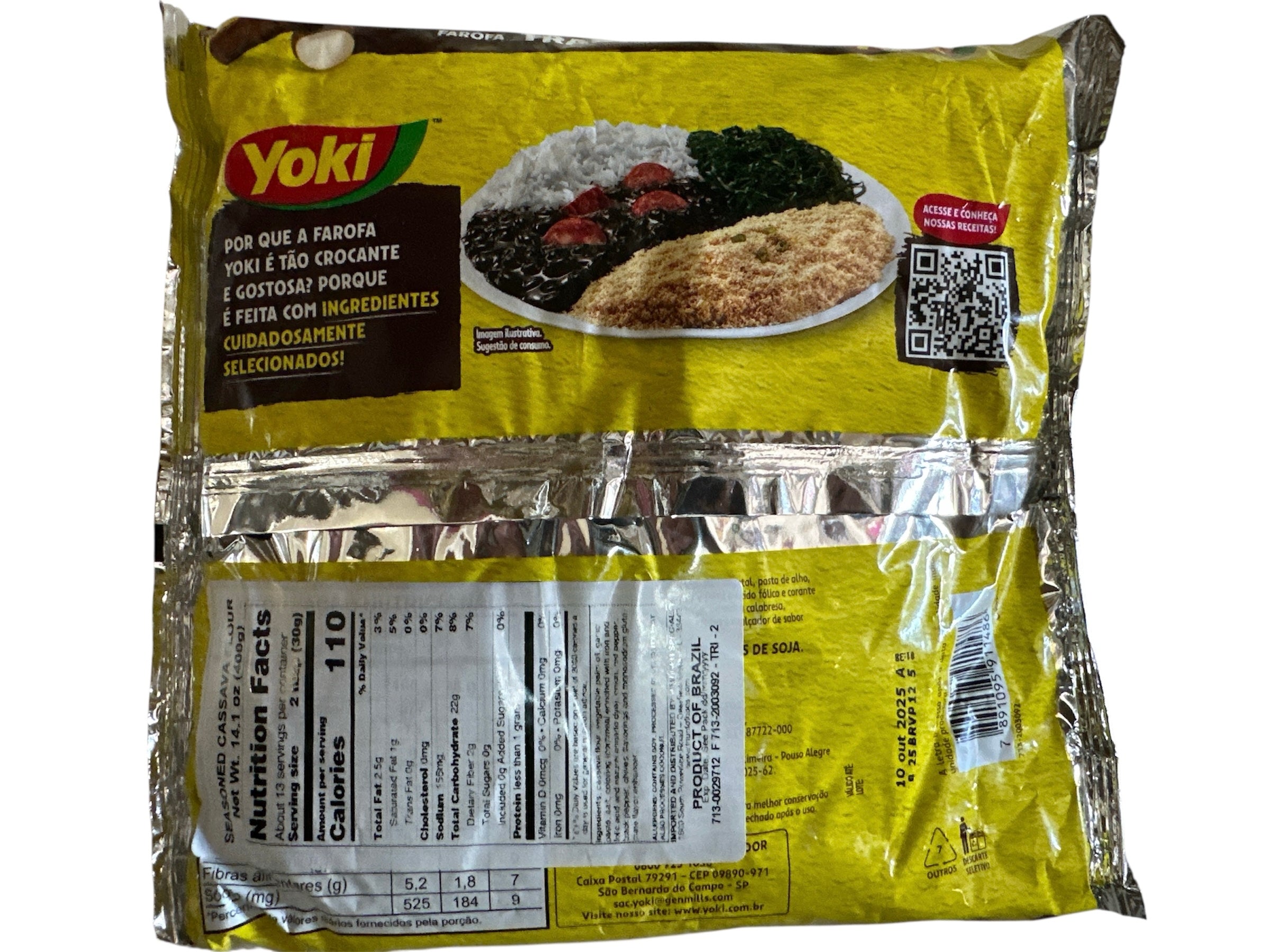 Yoki- Farofa Pronta de Mandioca (400 g)