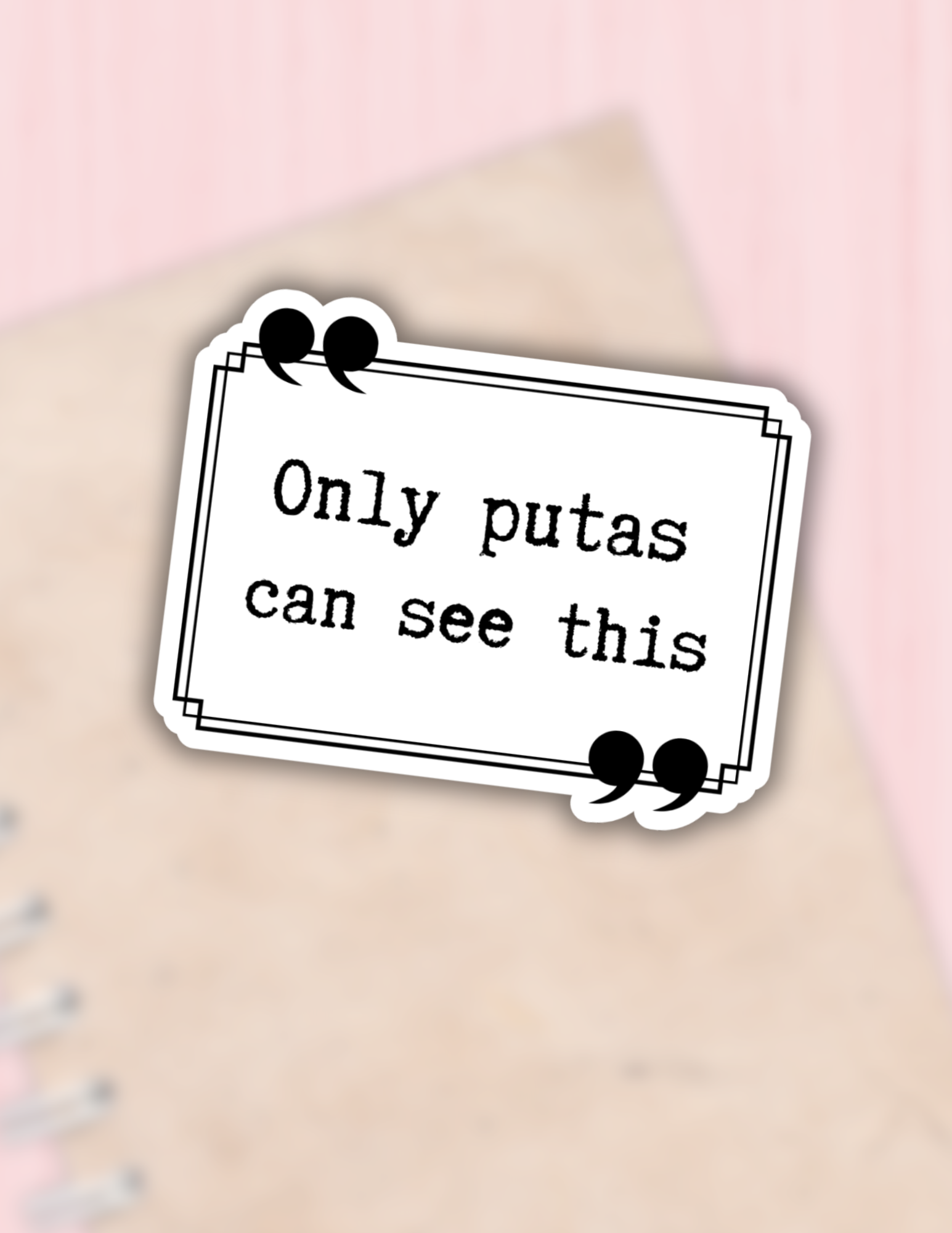 Lalatina Shop - Only putas can see this sticker, rude,funny adult decal