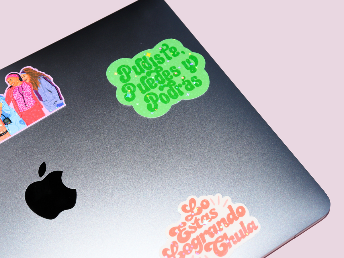 Espyz Studio - Green Pudiste Puedes Y Podrás Sticker Spanish Affirmation
