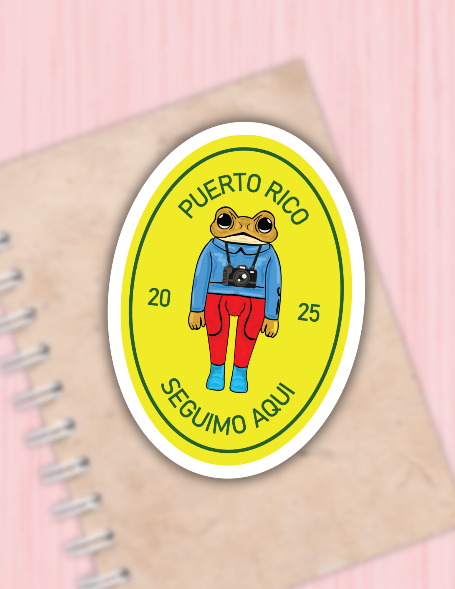 Lalatina Shop - Bad bunny sticker, bad bunny frog,hispanic sticker