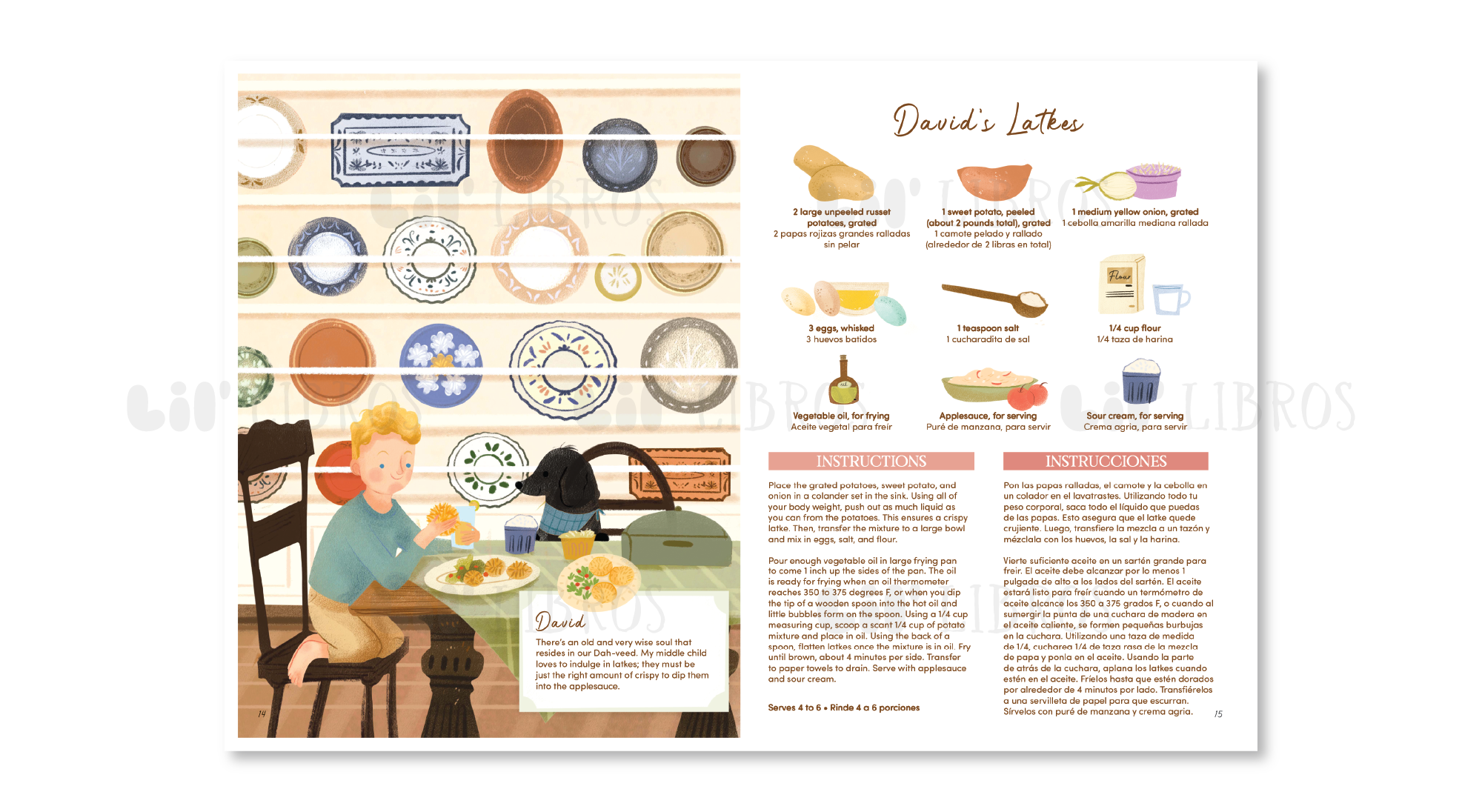 Lil' Libros ~ Bilingual Children's Books & Games - Cocinando on Cook Street: A collection of mi familia's recipes (Bilingual English and Spanish)