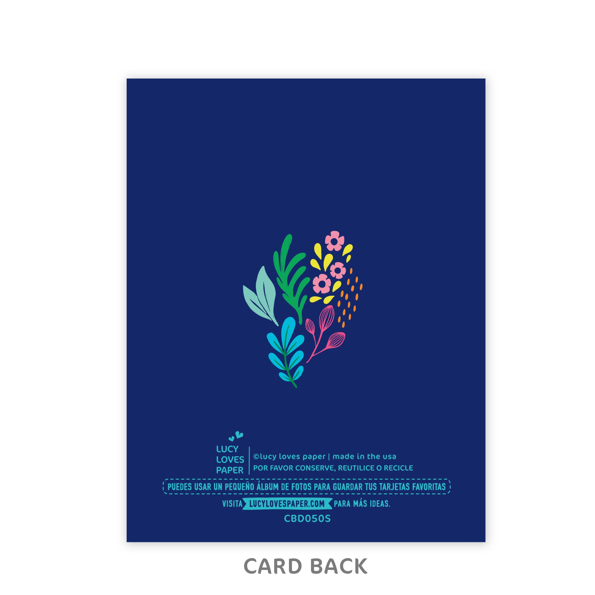 Lucy Loves Paper - Feliz Cumpleaños Floral Card | Birthday Card in Spanish