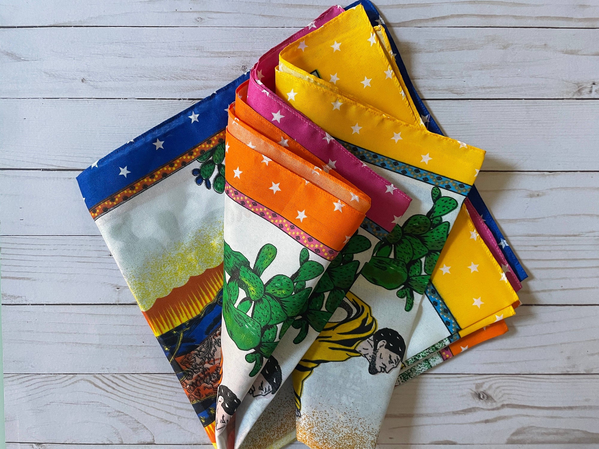 Viva Greetings -  Virgen Guadalupe Colorful Scarf Bandana Mexico