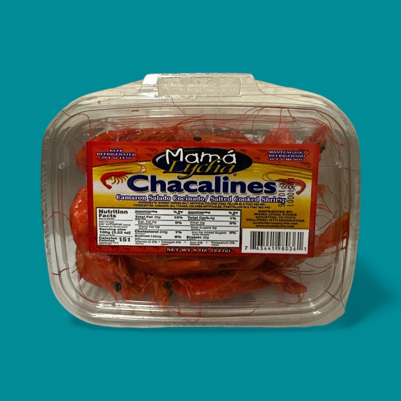 Mama Lycha - Chacalines / Camaron salado cocinado, 8 oz