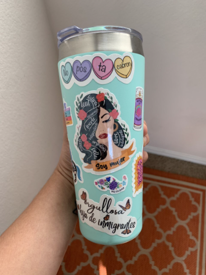 Lalatina Shop - Mexican doll water resistant sticker