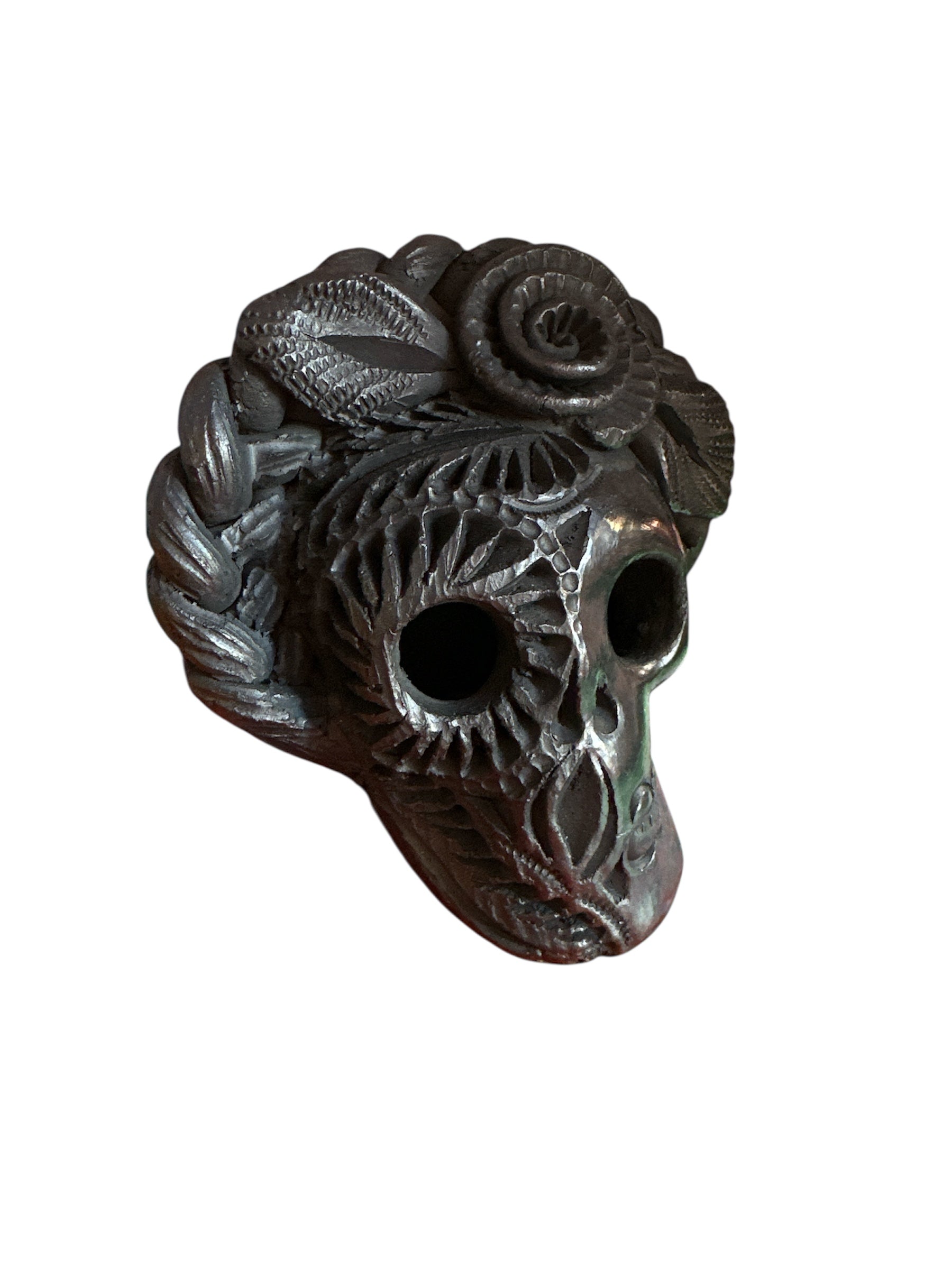 MDLR - Frida skull black clay