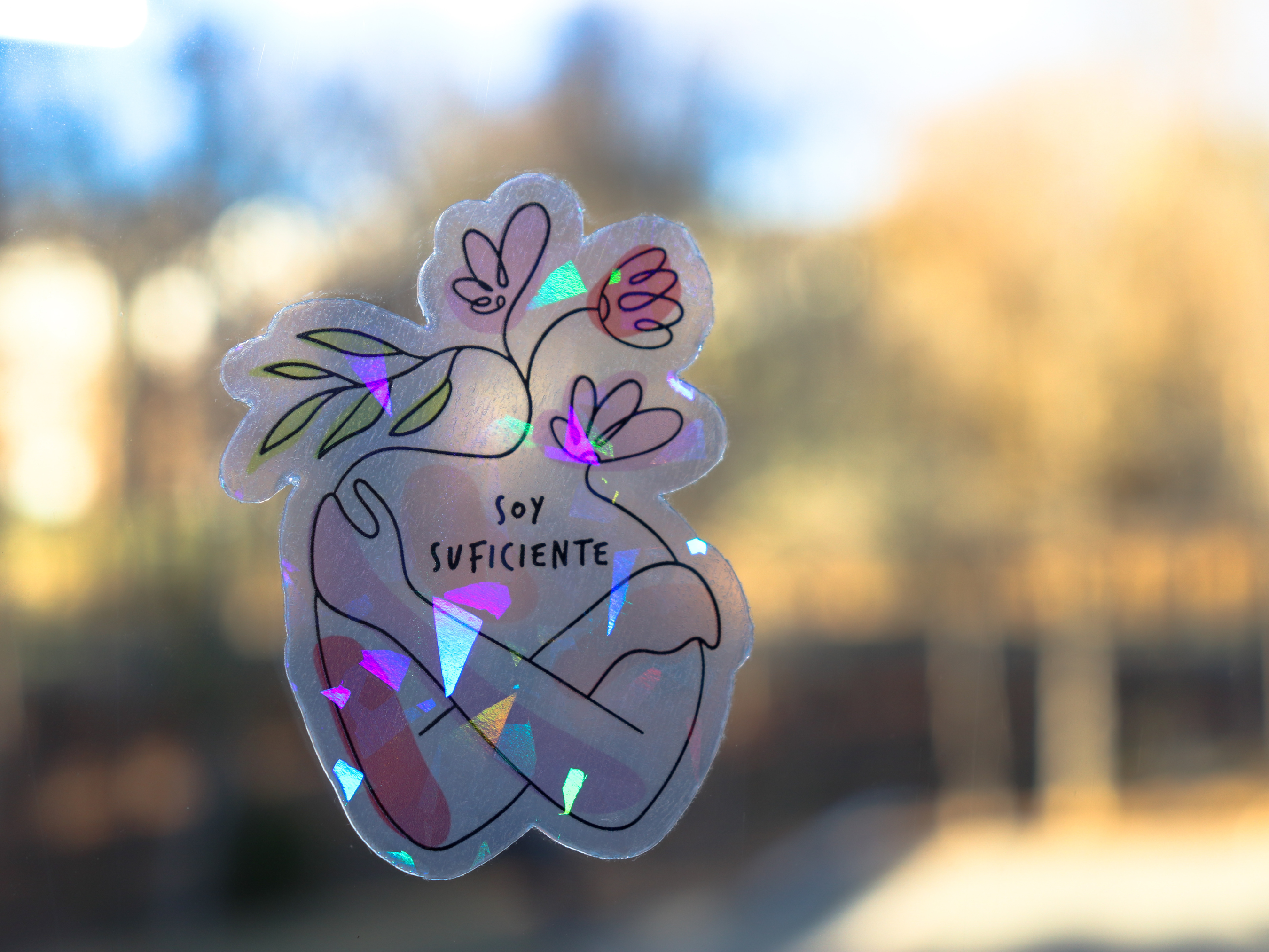 Espyz Studio - Soy Suficiente Sticker - I am Enough Spanish - Transparent
