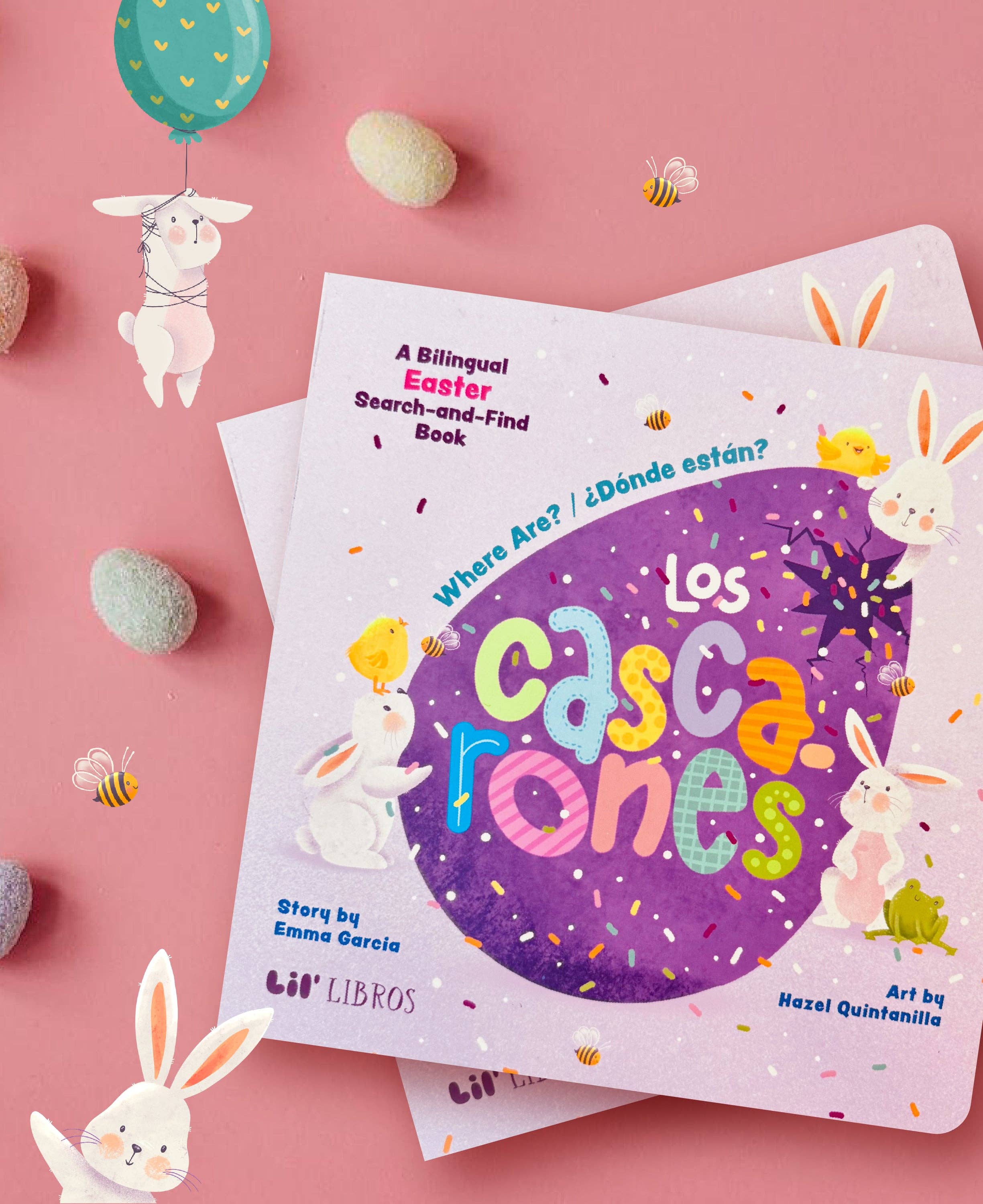 Lil' Libros ~ Bilingual Children's Books & Games - Where Are?/ ¿Dónde están? Los cascarones