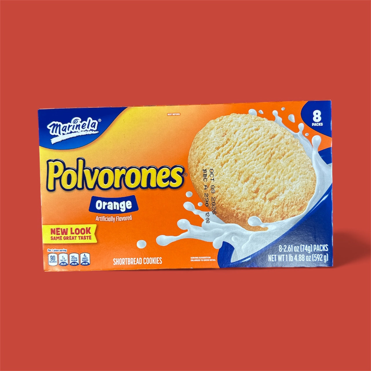 Marinela - Polvorones, box with 8 packs, 592 gr