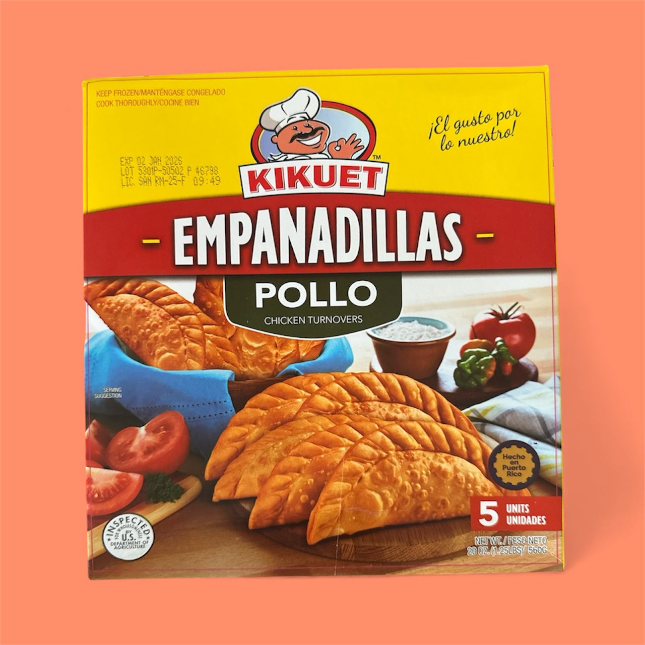 Kikuet - Empanadilla Pollo, 19.5oz, 5 pieces