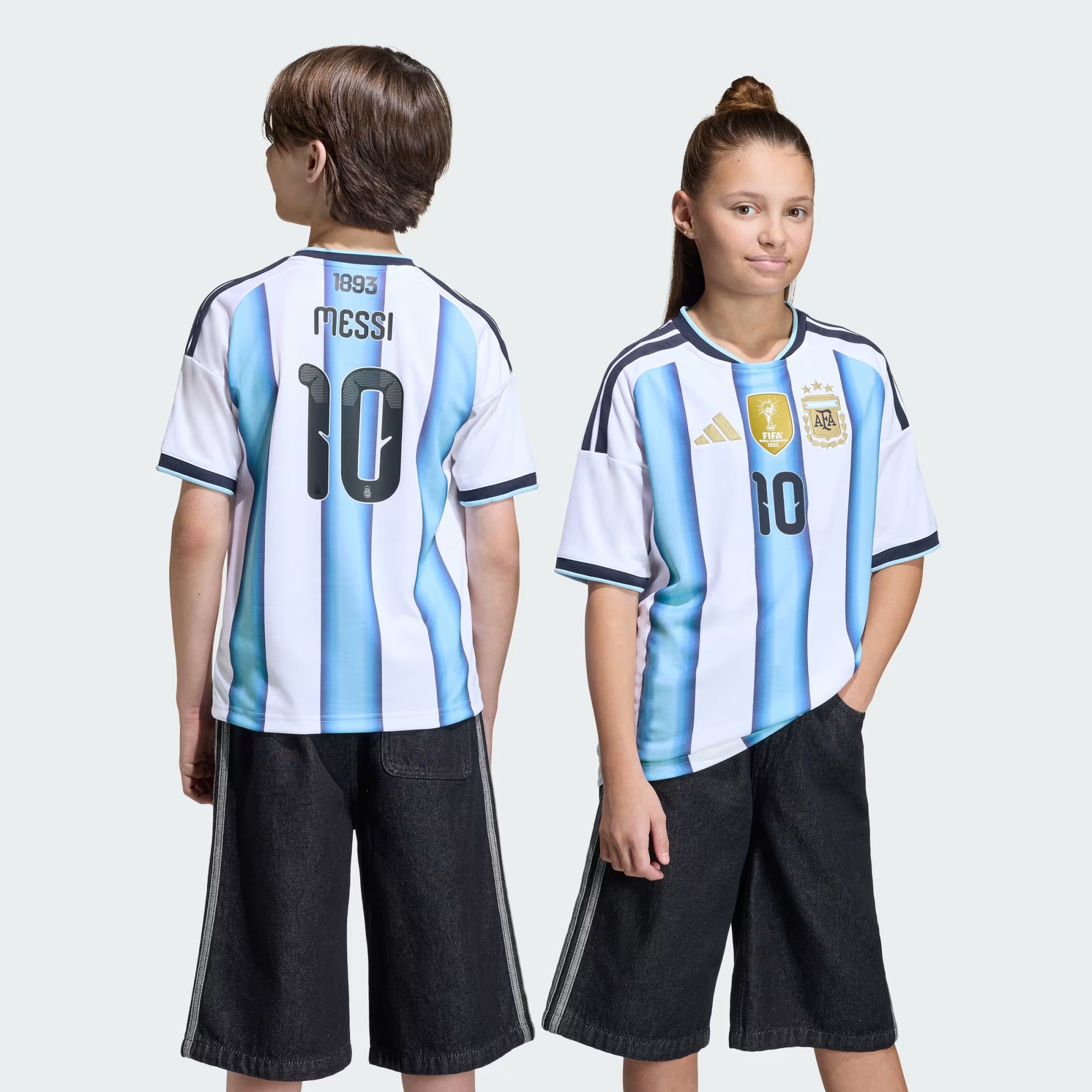 Adidas - Argentina 26 Home Messi Kids Jersey Original