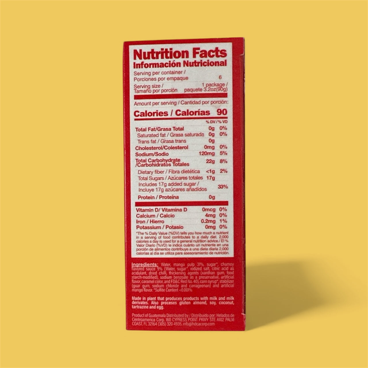 Sarita- Mango con Chamoy Flavored Popsicle, 19.2 oz