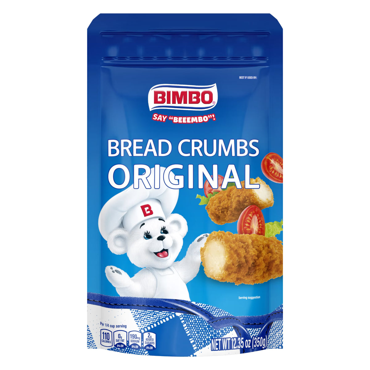 Bimbo- Bread Crumbs Original, 12.35 oz, Single Resealable Bag