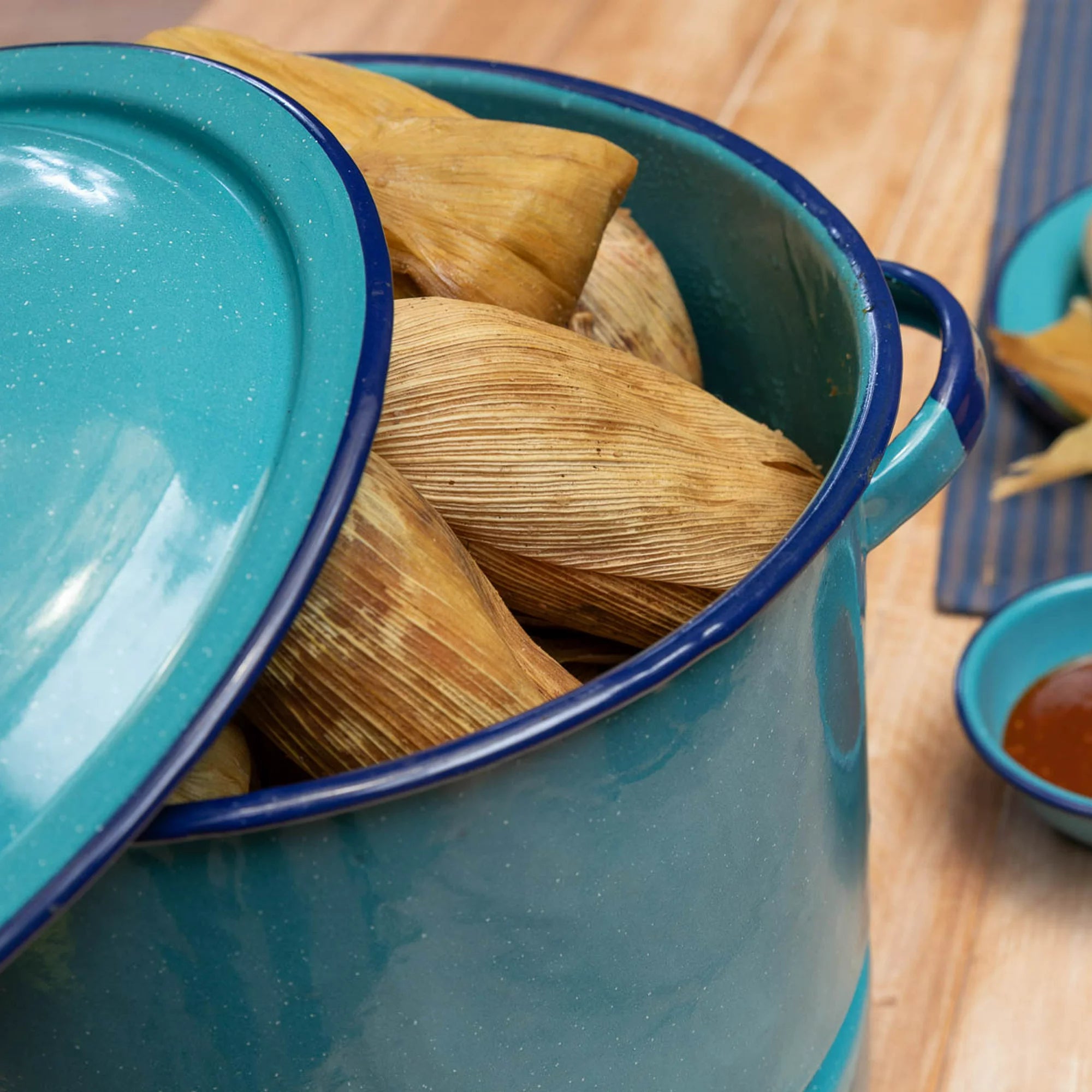 Cinsa - Steamer Pot Turquoise 34 Qt.