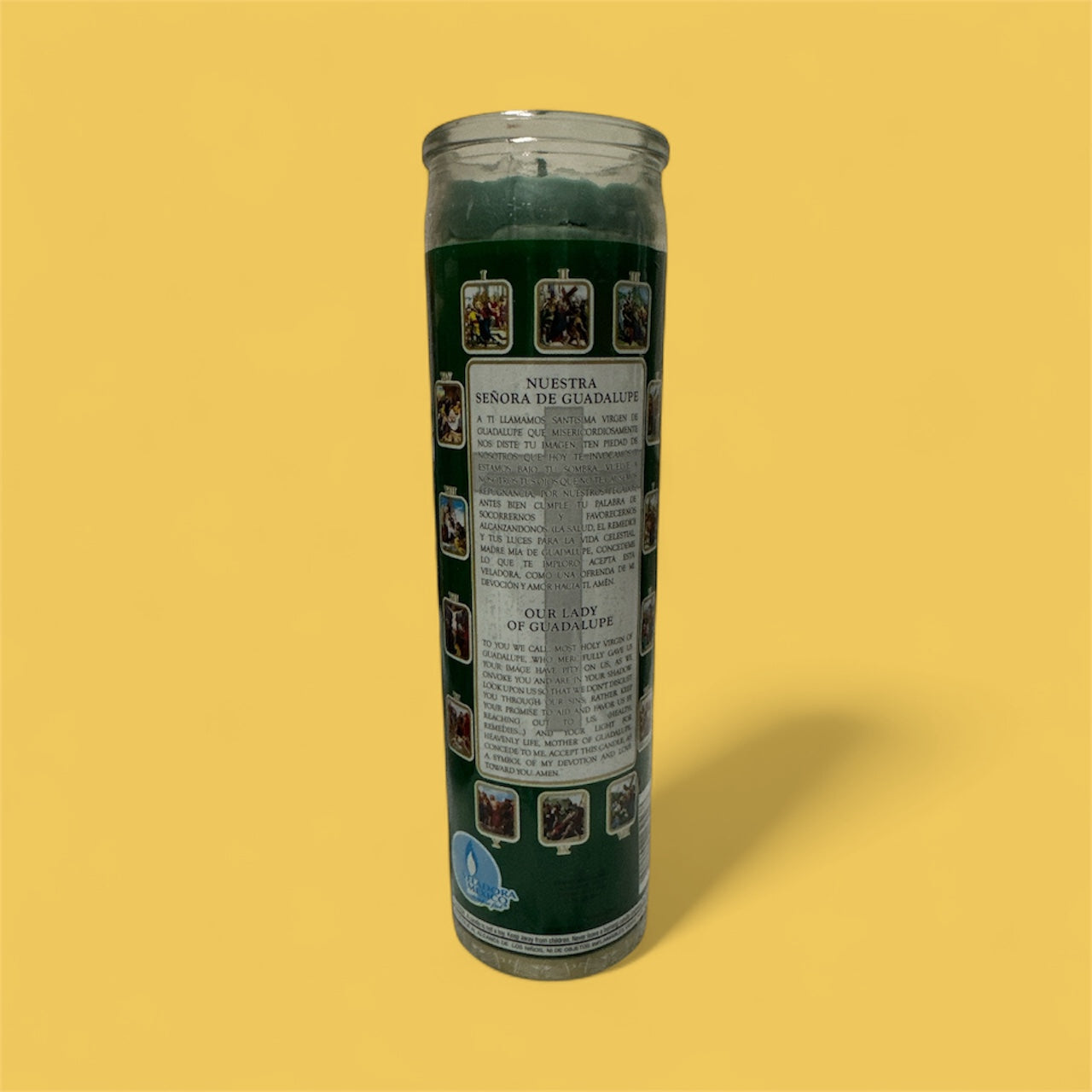 Veladora - Virgen de Guadalupe Green