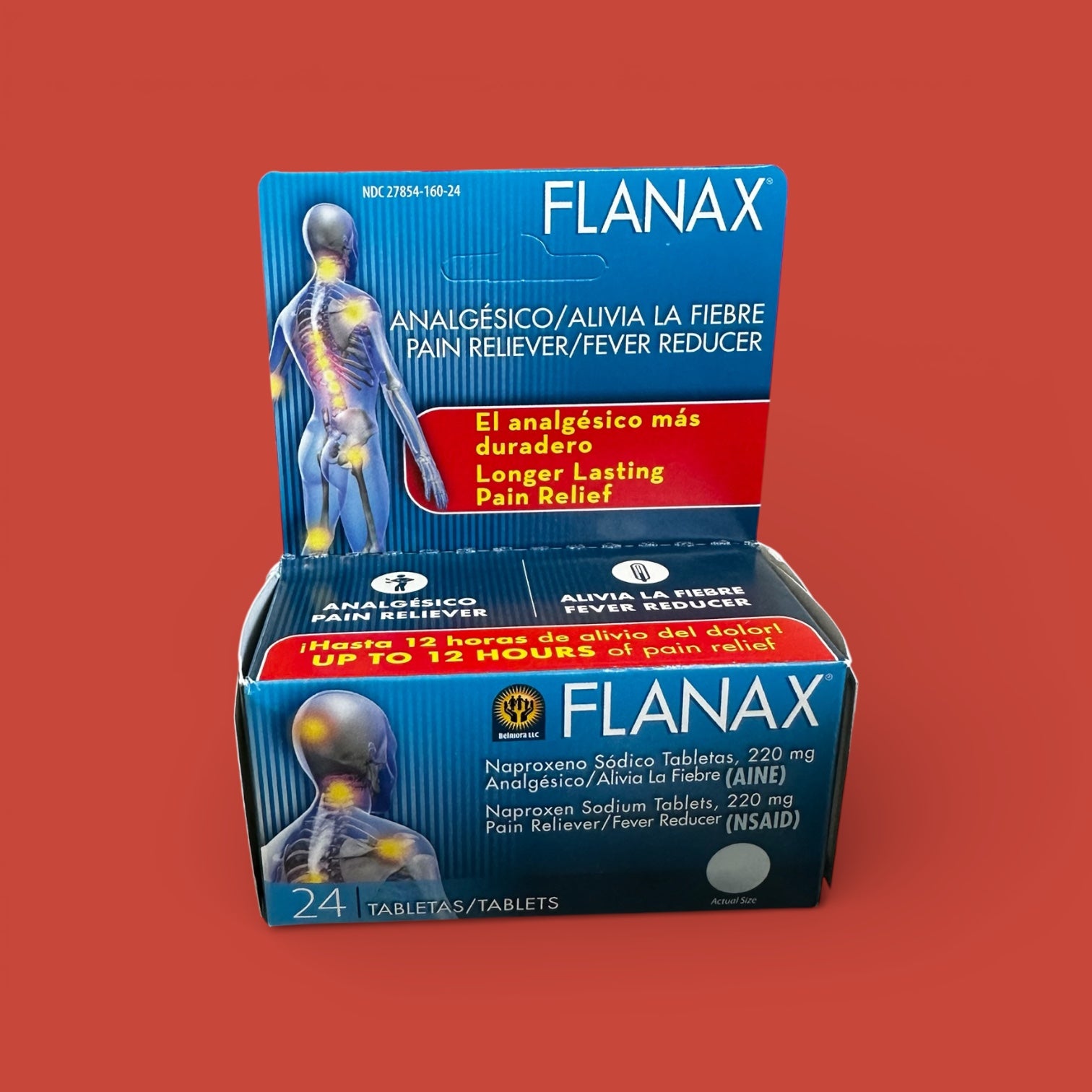 Flanax- Pain Reliever Tablets Powershoot, 24 ct