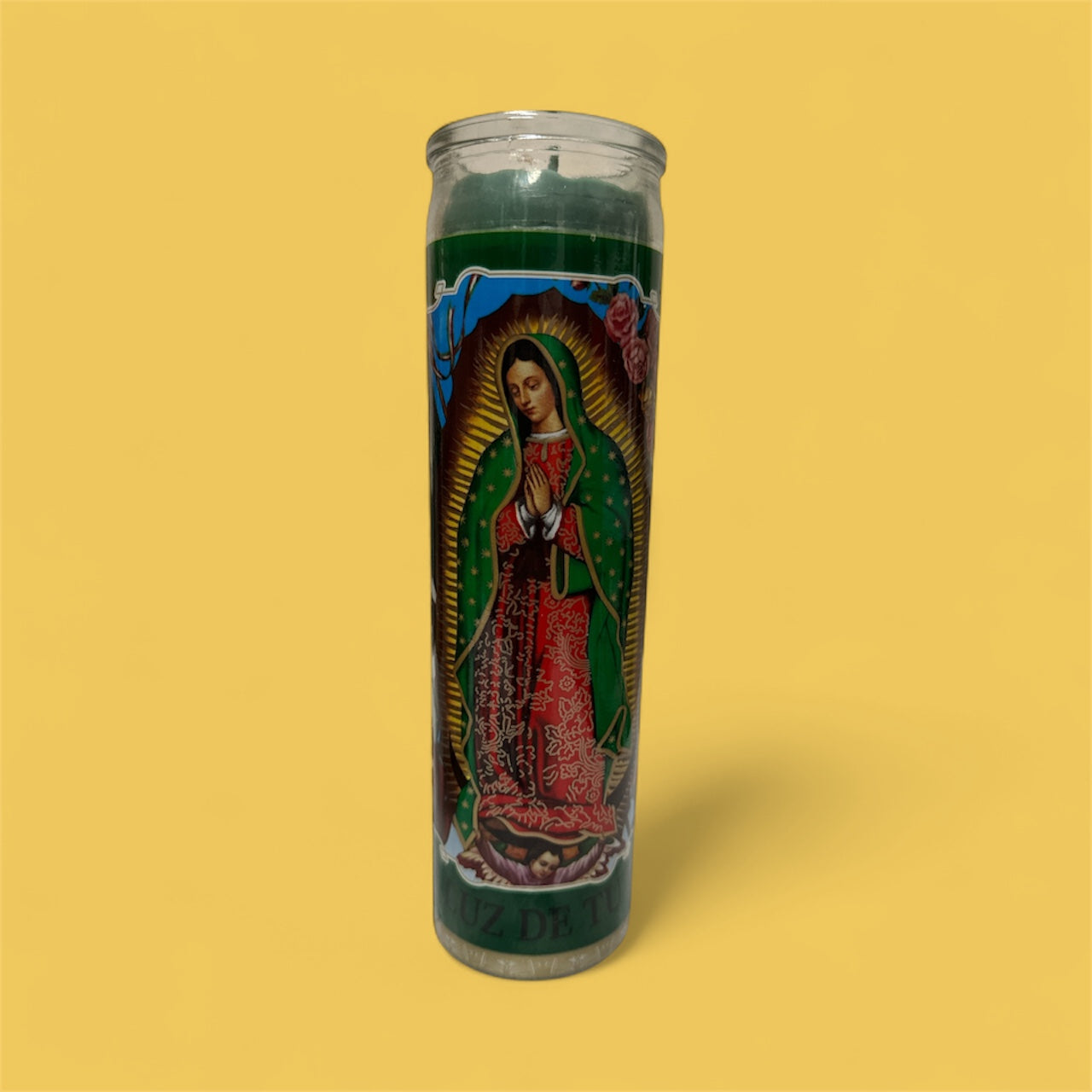 Veladora - Virgen de Guadalupe Green