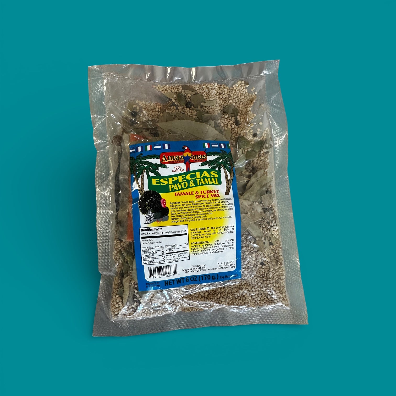 Amazonas - Especies para Tamal y Pavo, 6 oz