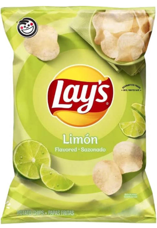 Lays - Limon Chips, 2.25 oz, Single Bag