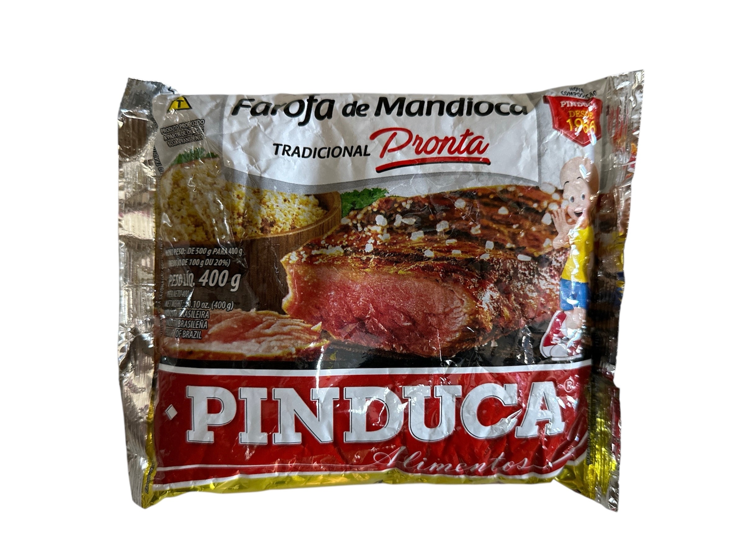 Pinduca - Farofa Mandioca Tradicional, 400 grs, single bag