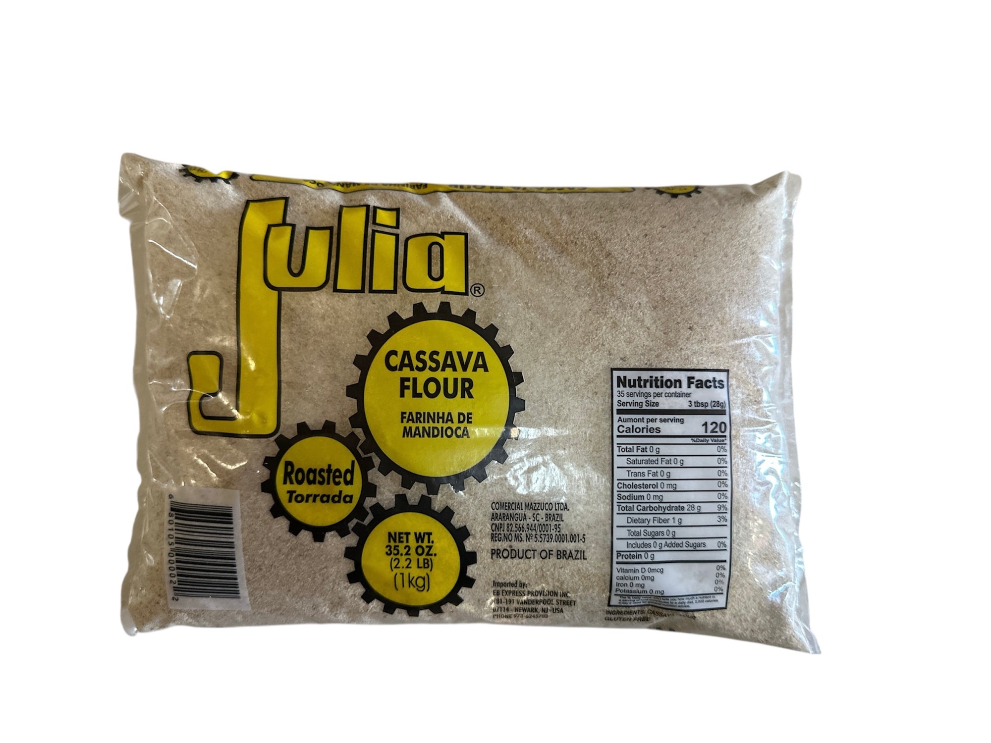 Julia - Farinha de Mandioca Roasted (2.2 lbs)