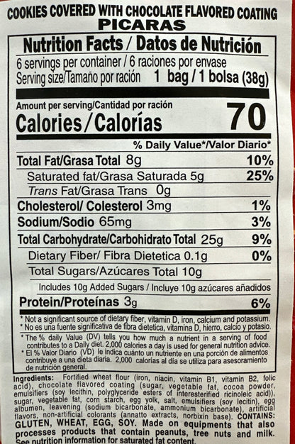 Pícaras- Chocolate Cookies, 240 g
