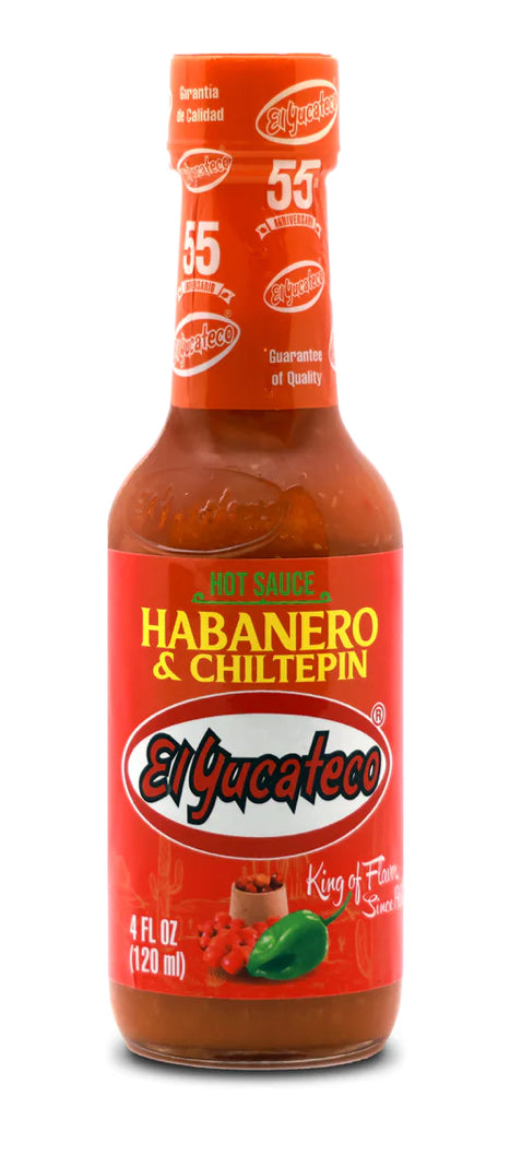 El Yucateco - Salsa Habanero y Chiltepin, 4 oz, Single bottle
