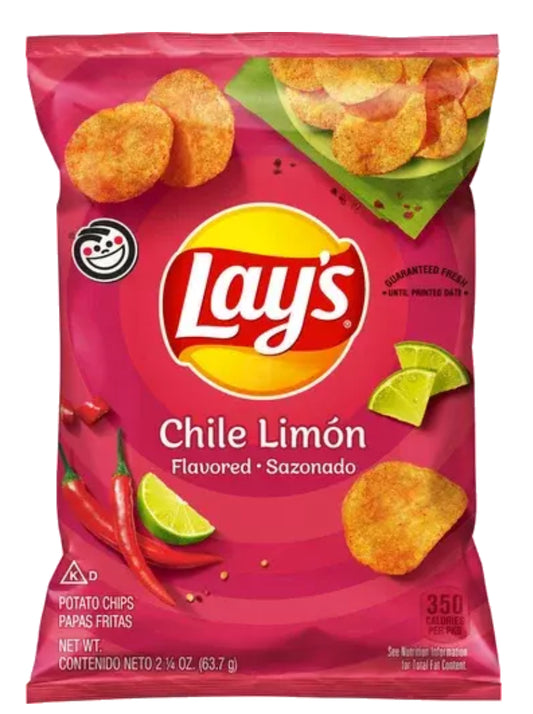 Lays - Chile y Limon Chips, 2.25 oz, Single Bag