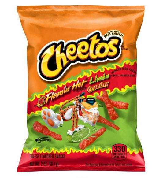 Sabritas - Cheetos Flaming Hot Limon, 2 oz, Single bag