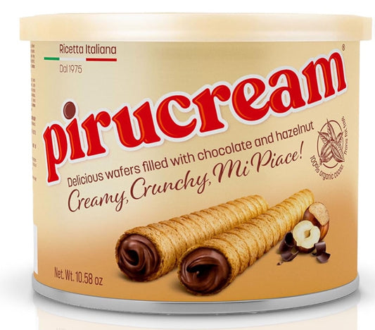 Pirucream - Wafer de chocolate y avellanas, 5.4oz, Single pack