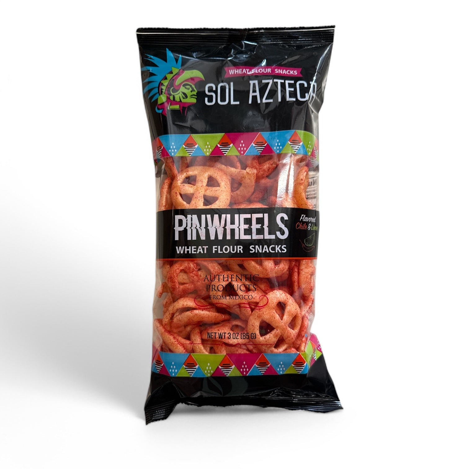 Sol Azteca- Pinwheel Wheat Snacks, Chile Limon