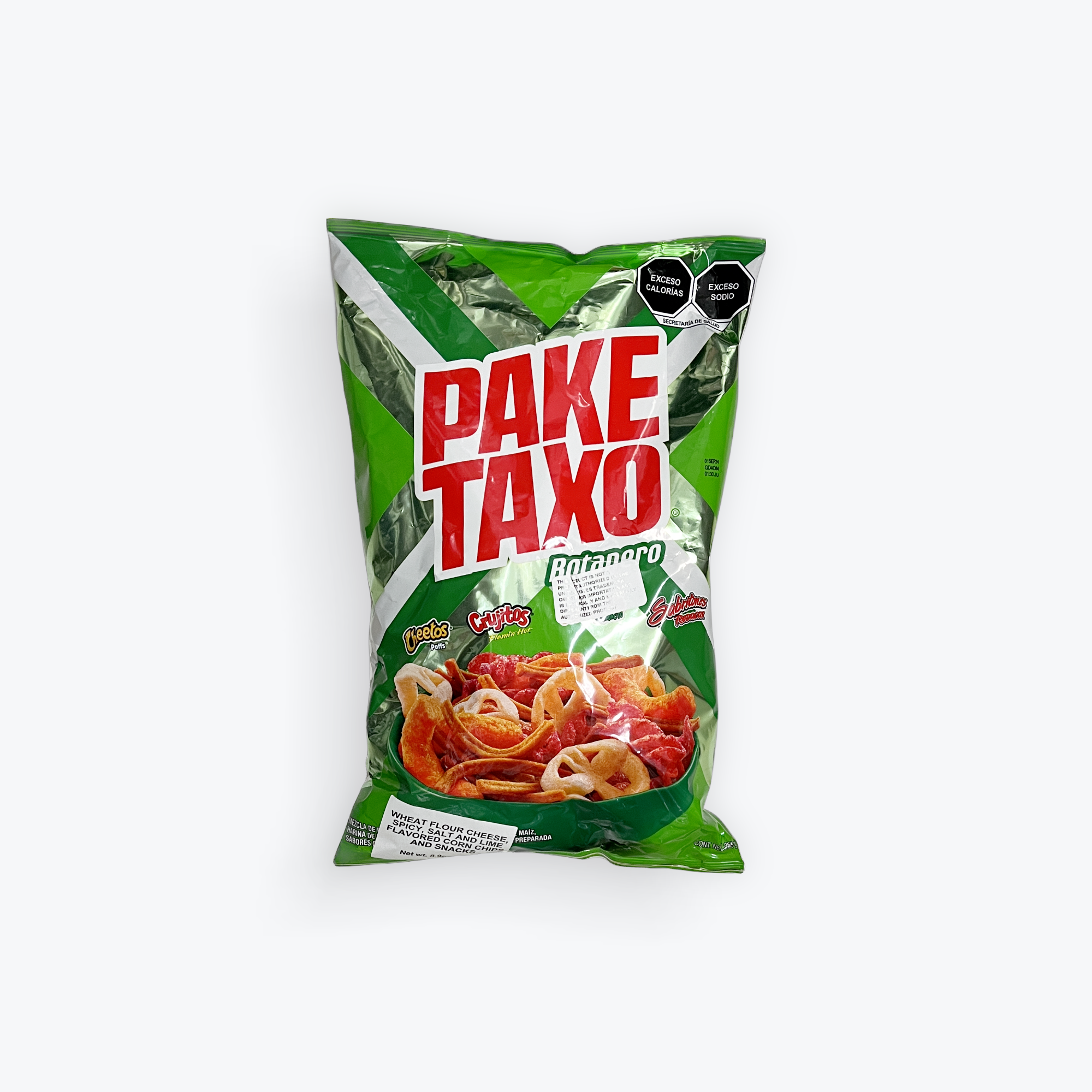 Sabritas- Paketaxo Verde, 215 g