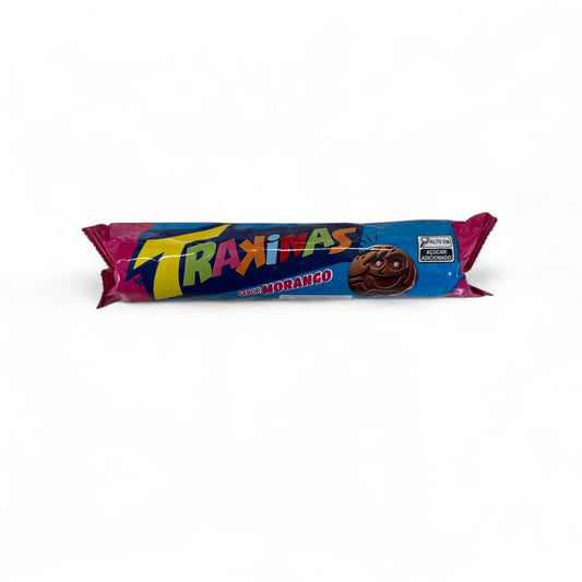 Trakinas - Biscoito Recheado Morango, 126 gr