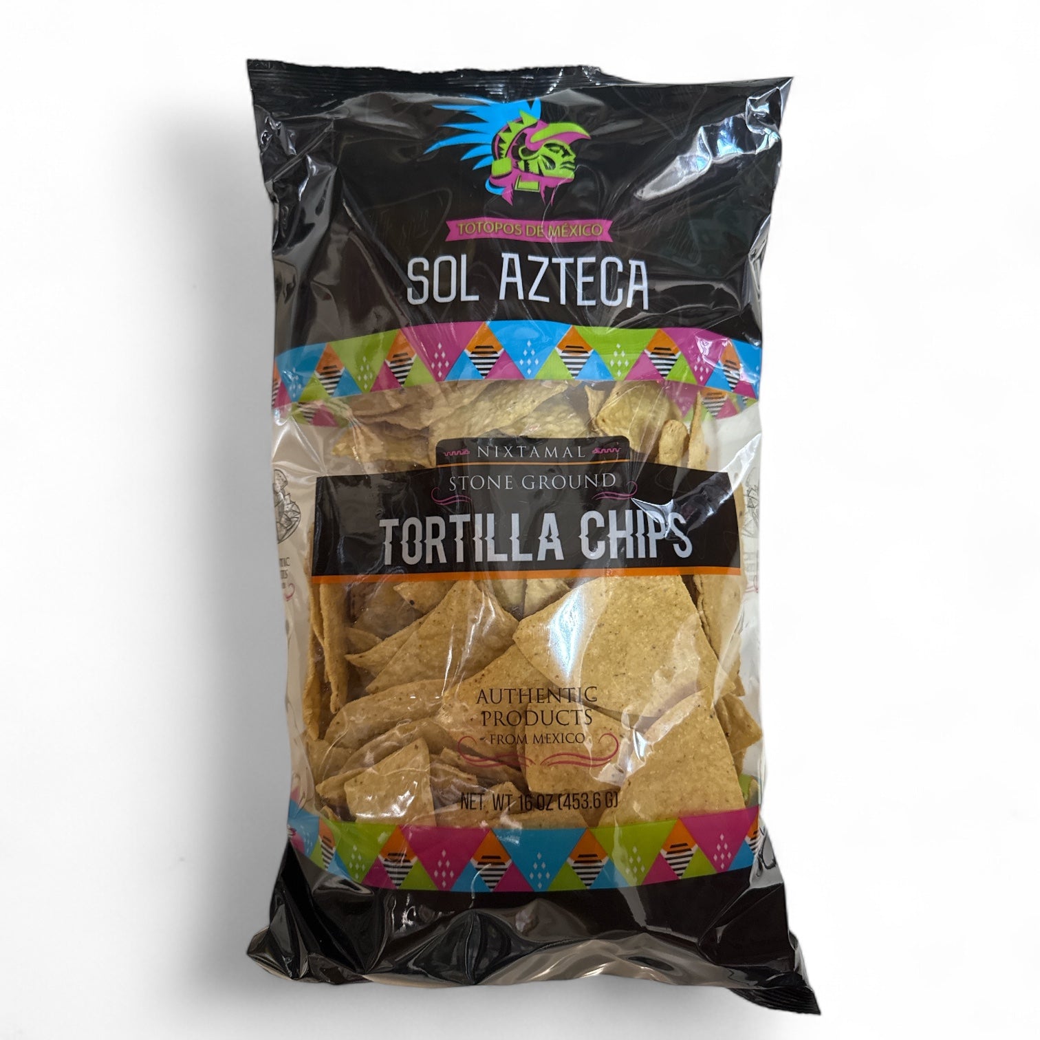 Sol Azteca- Stone Ground Nixtamal Tortilla Chips, 16 oz