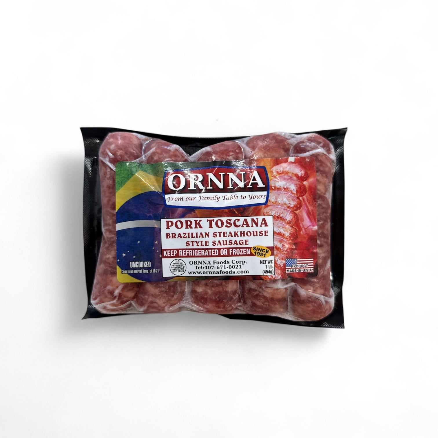 Ornna- Linguica Porco Grossa Toscana, 1 lb