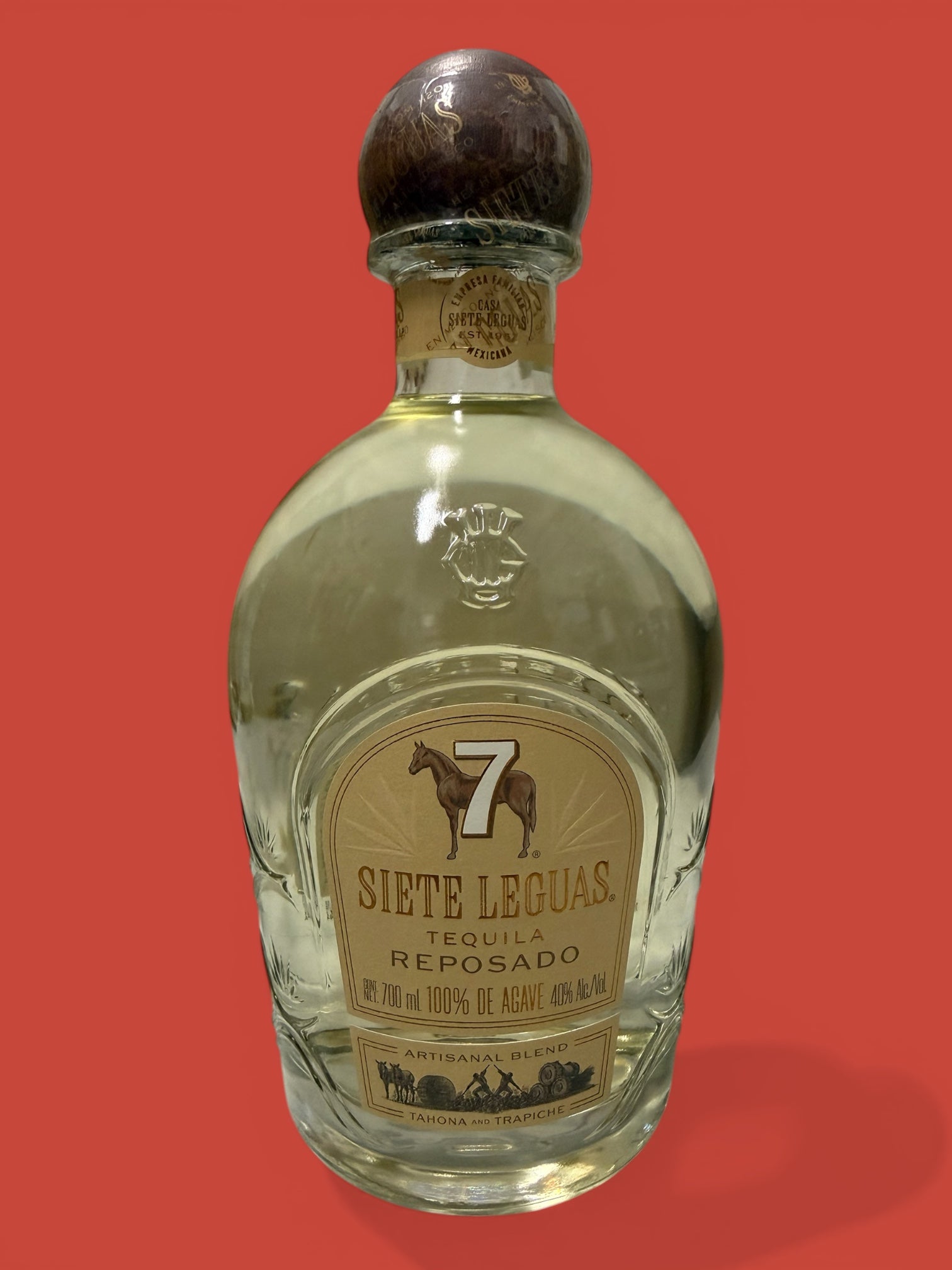 Siete Leguas- Tequila Reposada, 700 mL, Single Bottle