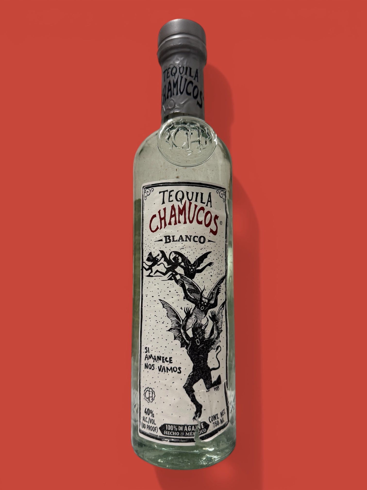 Chamucos - Tequila Blanco (80 Proof), 750 ml, SIngle Bottle