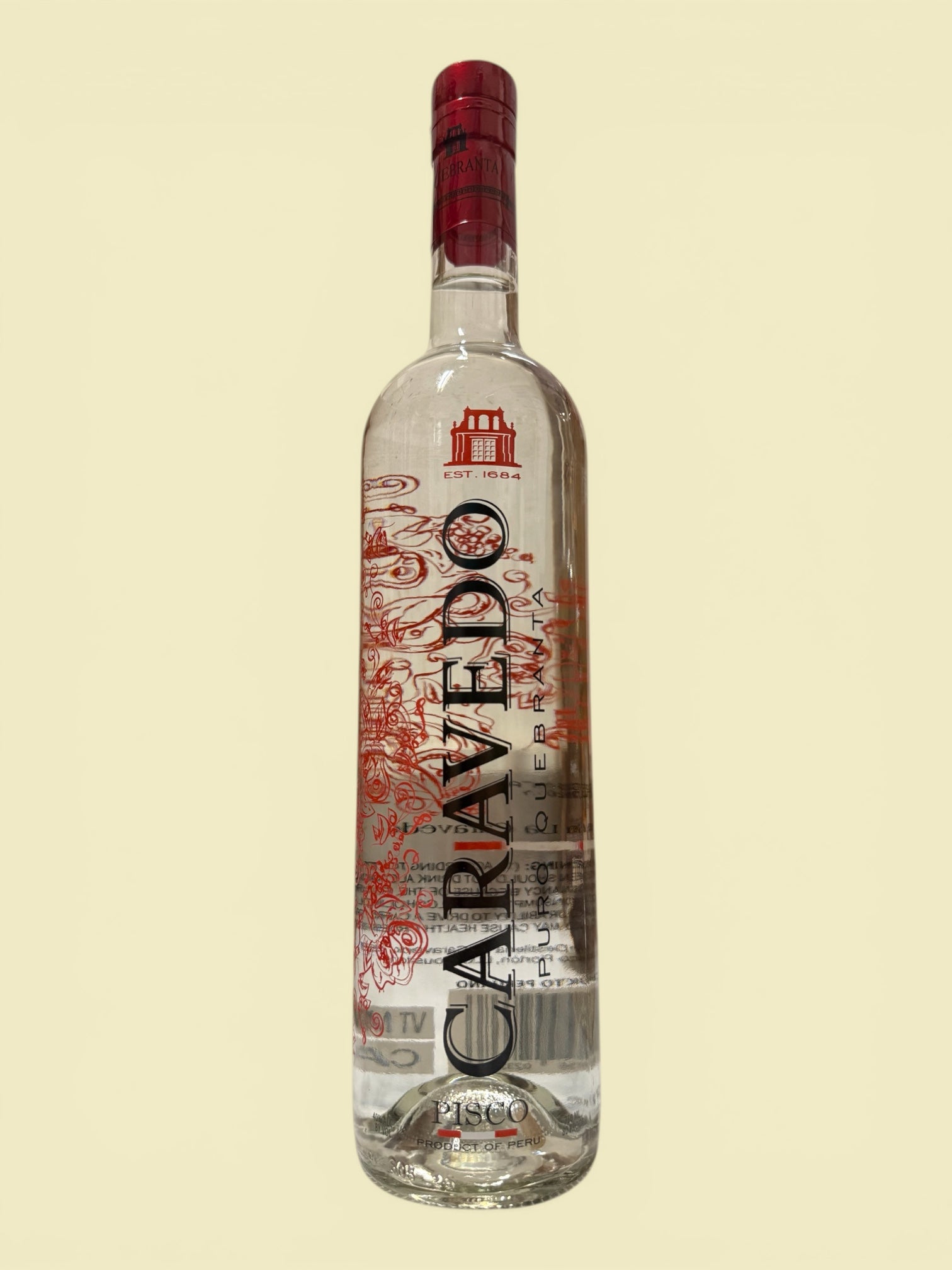 Caravedo- Puro Quebranta Pisco, 750 ml, Single Bottle
