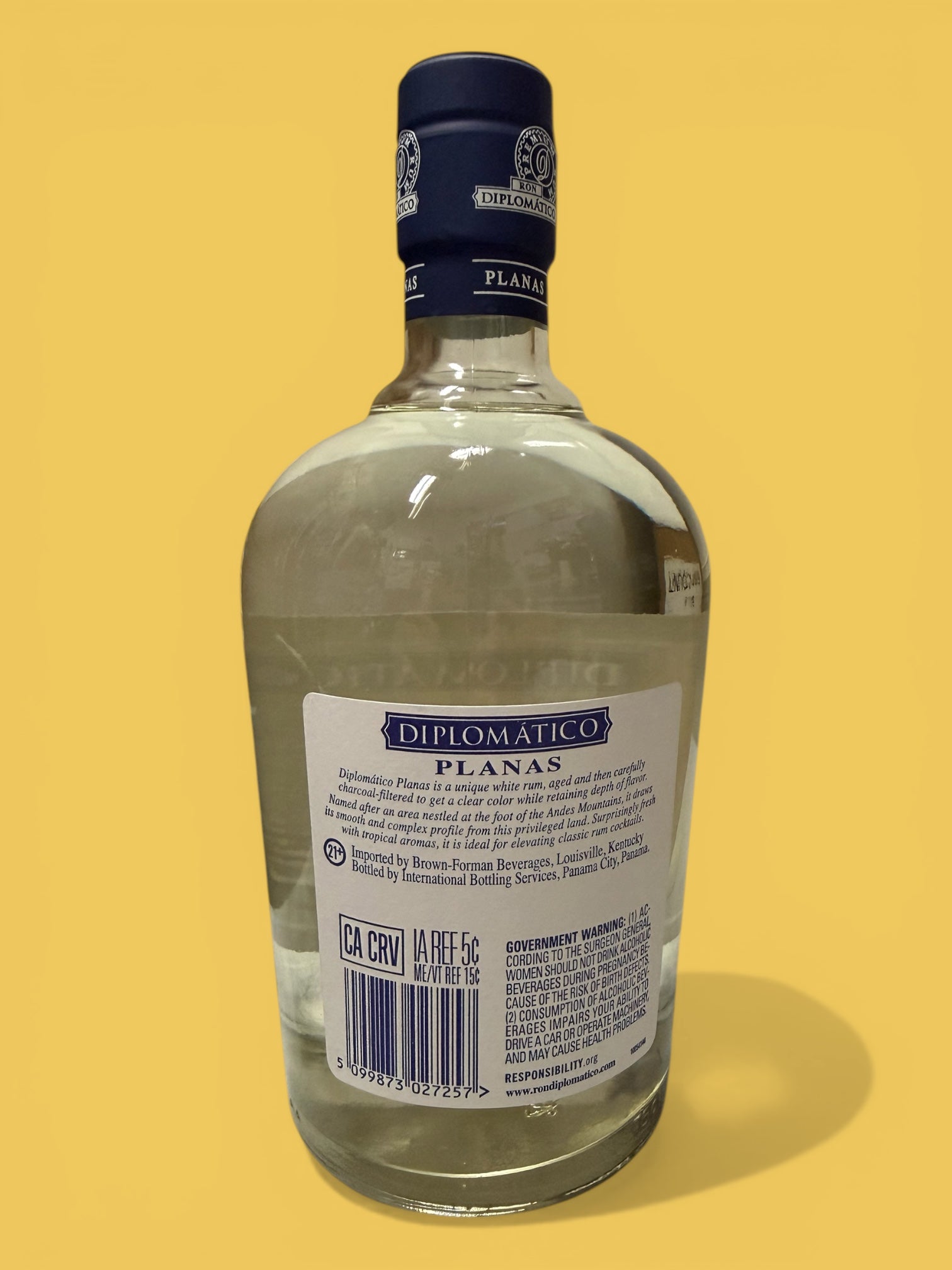 Diplomatico Planas - Rum, 750 mL, Glass Bottle
