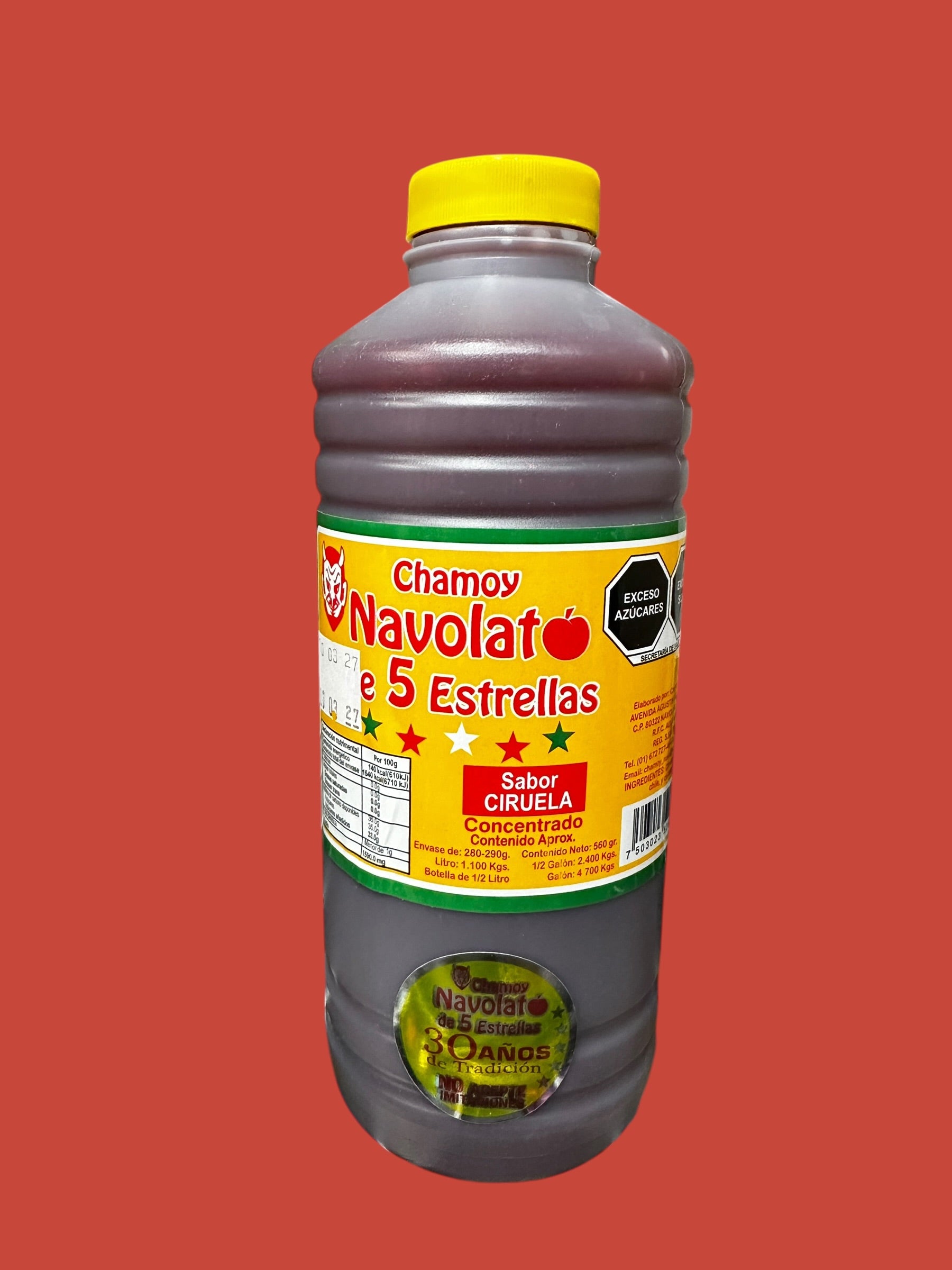 Navolato - Chamoy de 5 estrellas Ciruela, 1 Lt