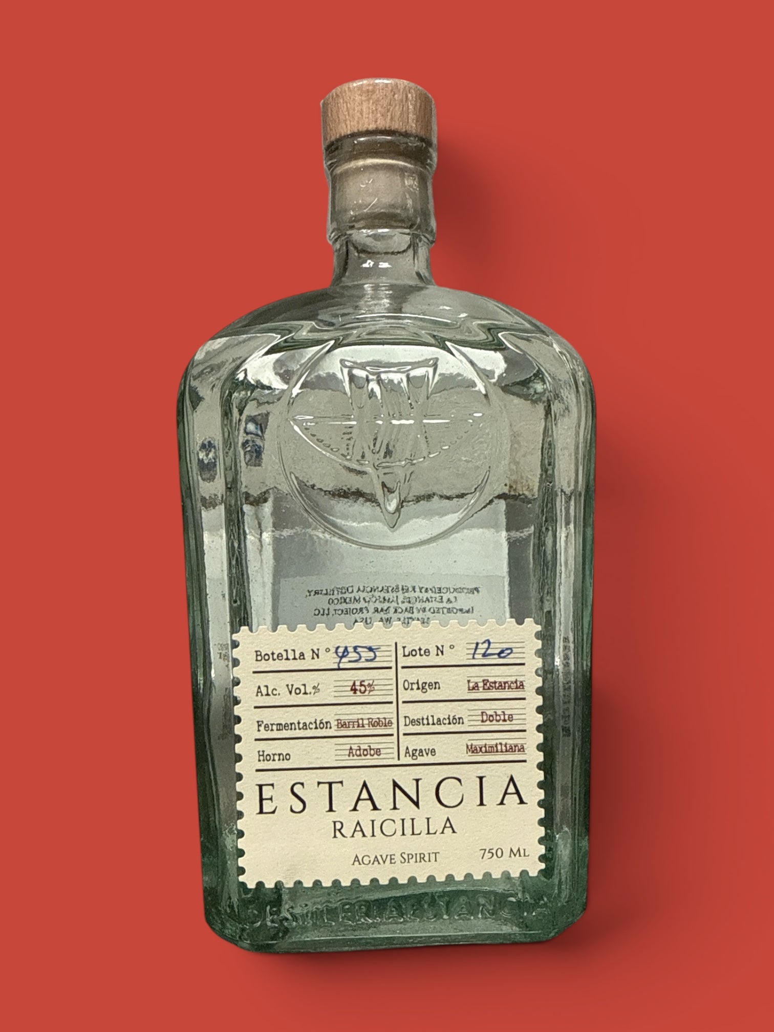 Estancia- Raicilla, 750 mL, Single Bottle